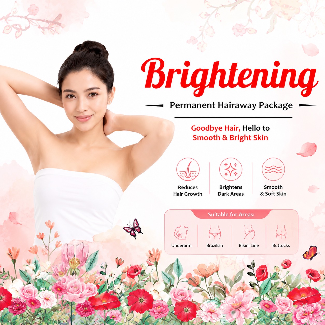 Brightening Permanent Hair Away Package