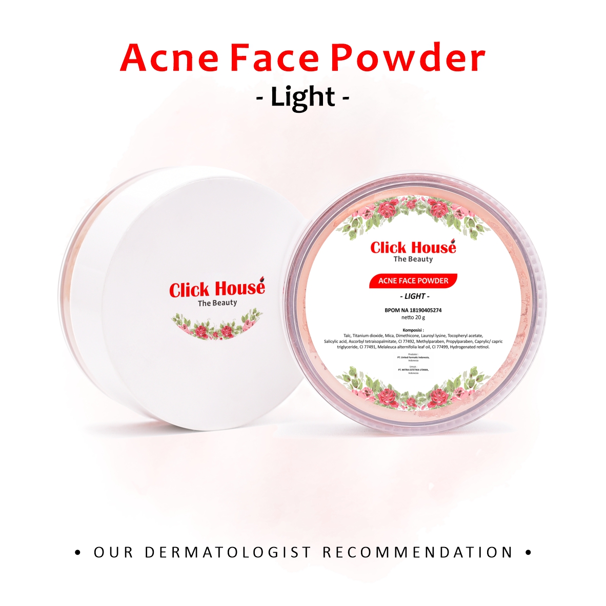 Click House Acne Face Powder - Light