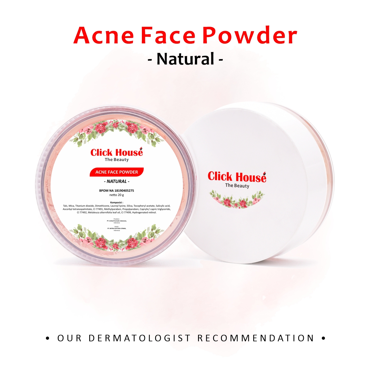 Click House Acne Face Powder - Natural