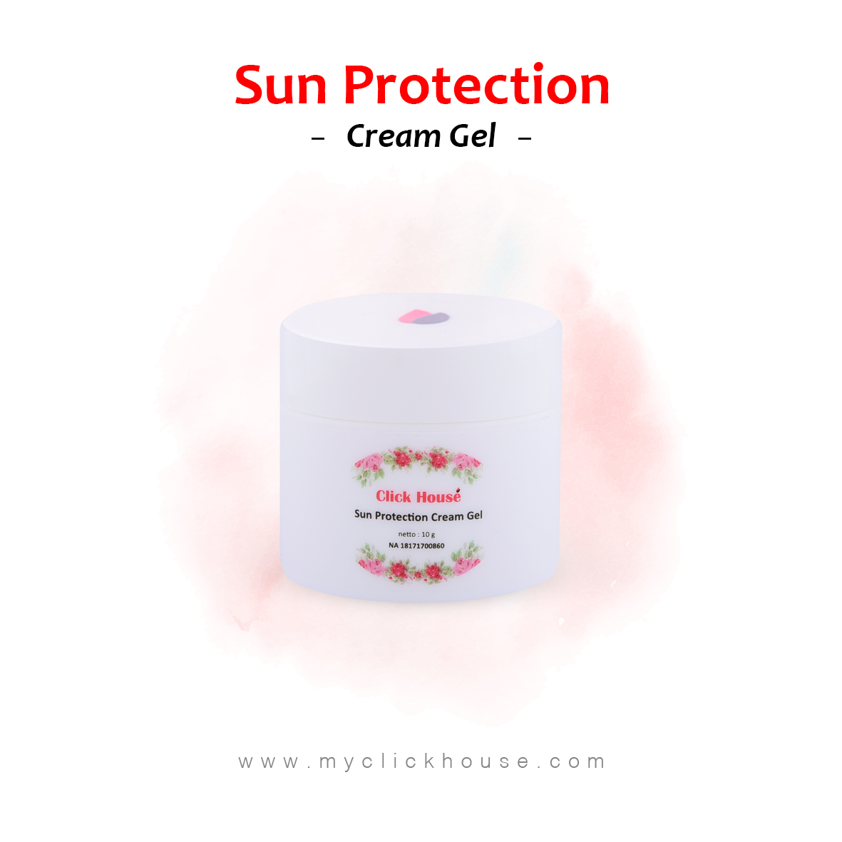 Click House Sun Protection Cream Gel - Sunblock Wajah